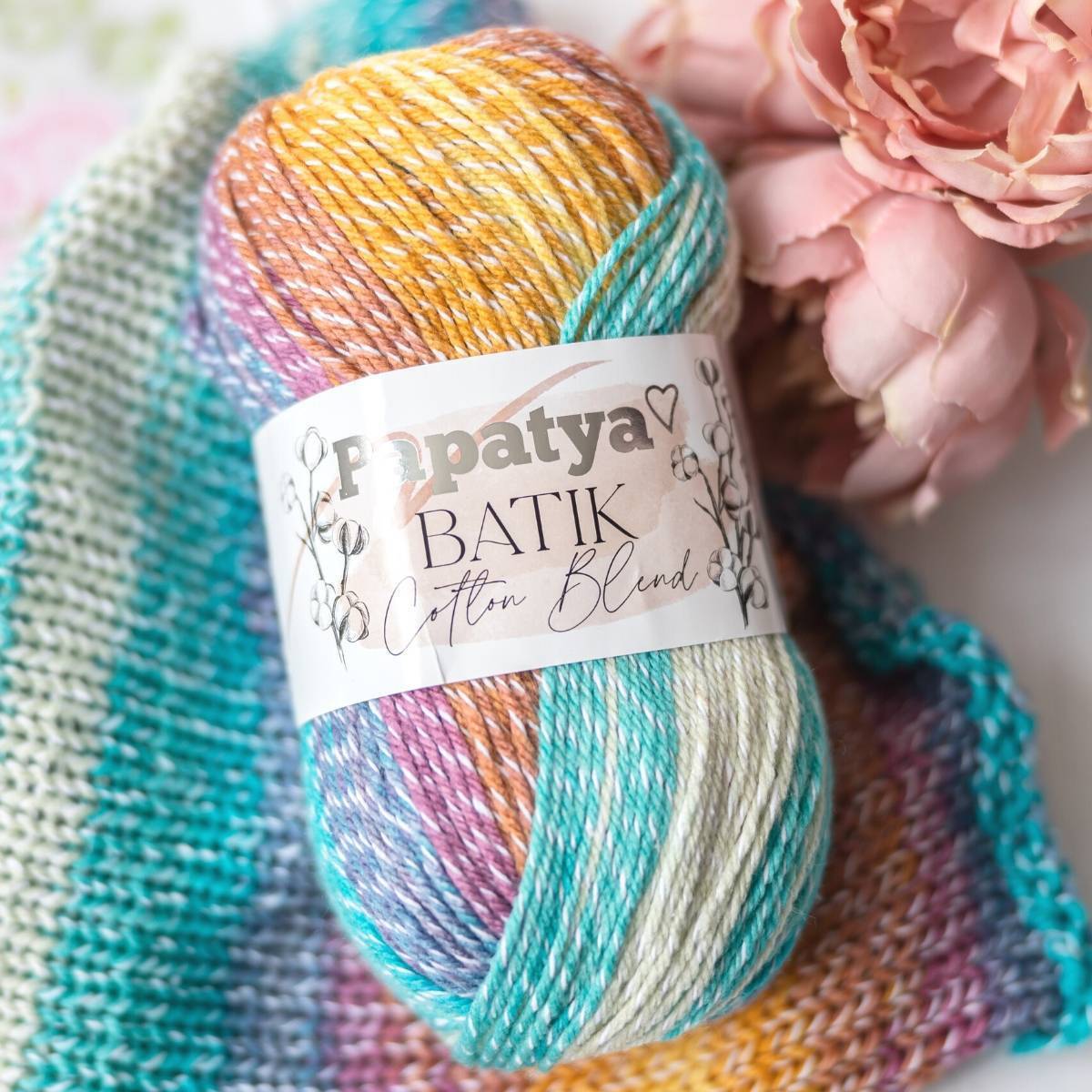 Papatya Batik Cotton Blend DK 100G (PACK OF 5)