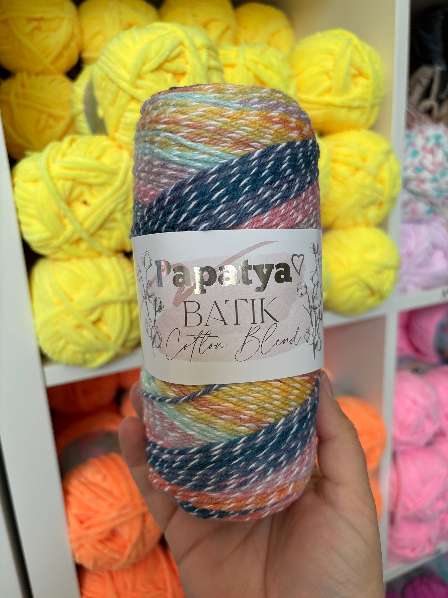 Papatya Batik Cotton Blend DK 100G (PACK OF 5)