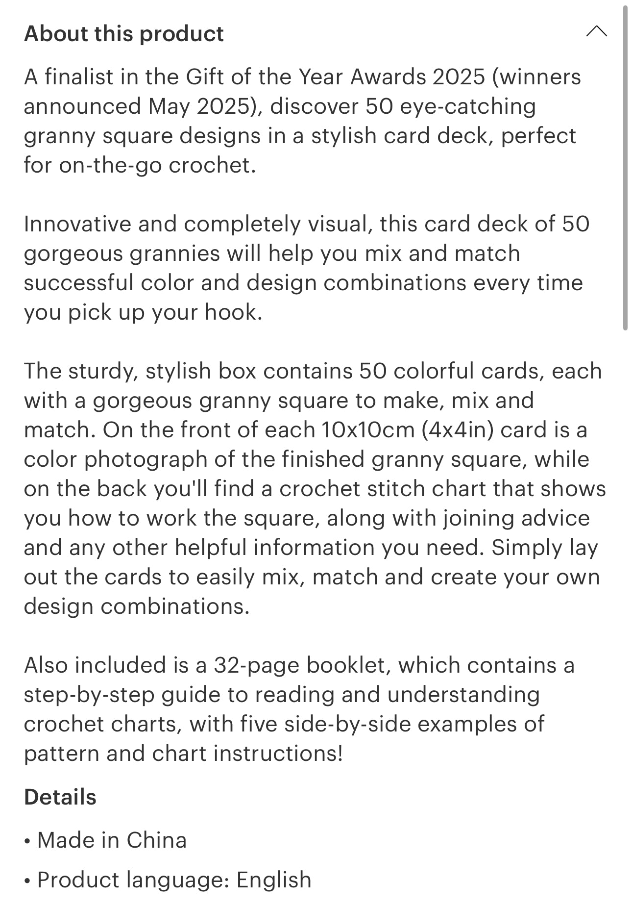 Granny Square Card Deck