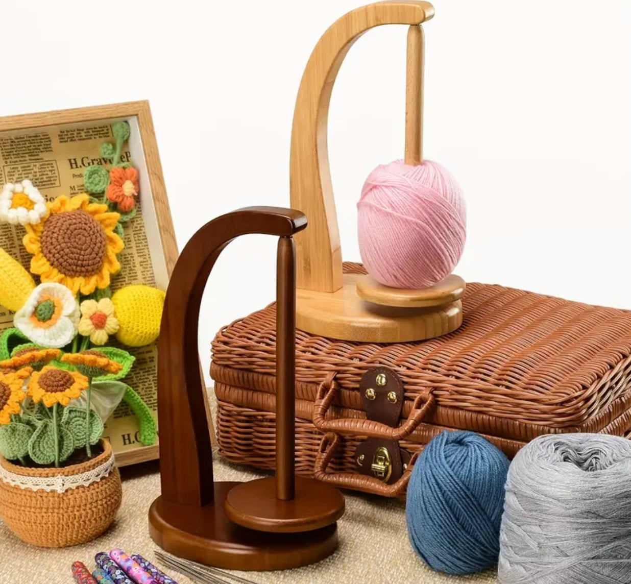 Yarn holder/ spinner