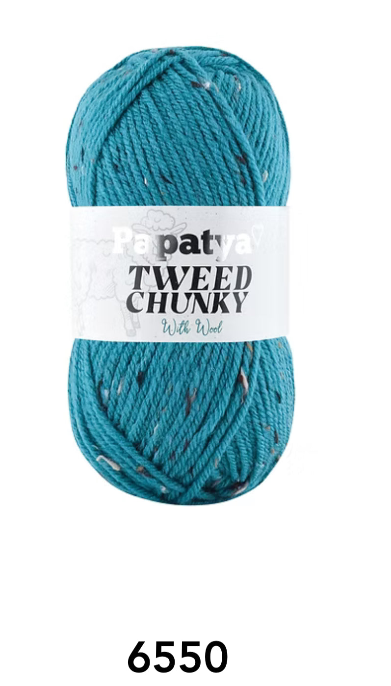 Papatya Chunky Tweed 100G (PACK of 5)