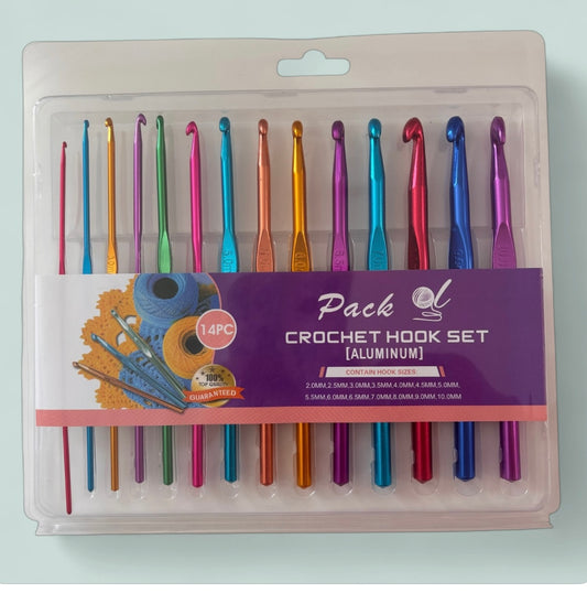 Set of 14 crochet hooks
