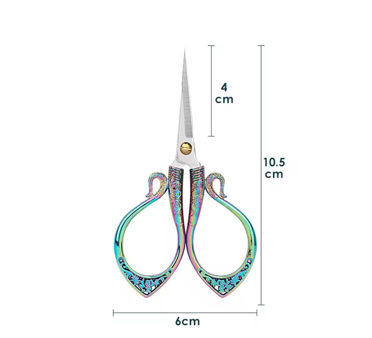 Holographic Scissors for yarn, sewing, embroidery