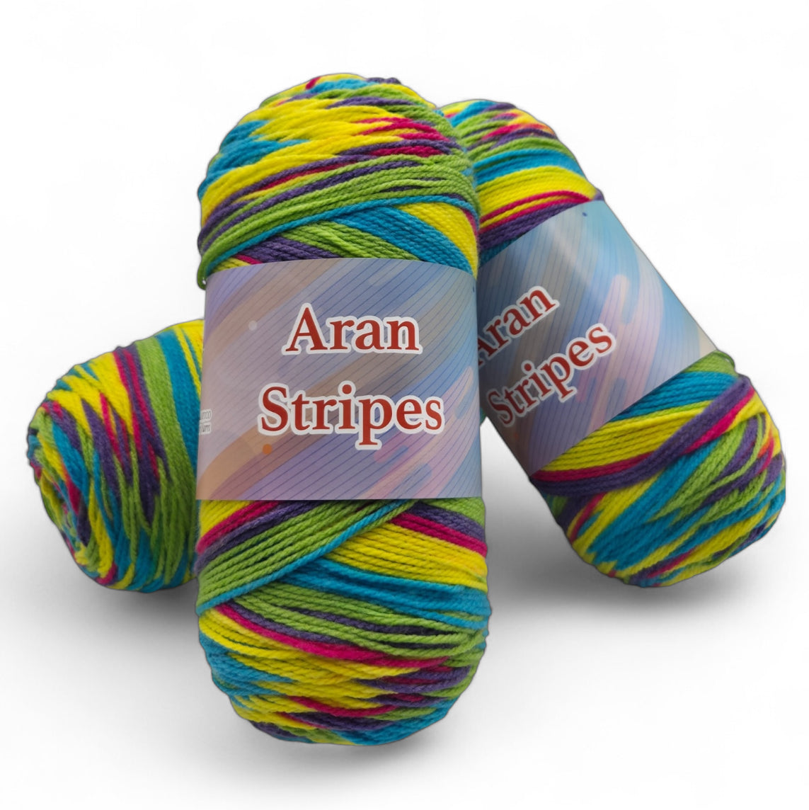 Aran Stripes 200G yarn balls