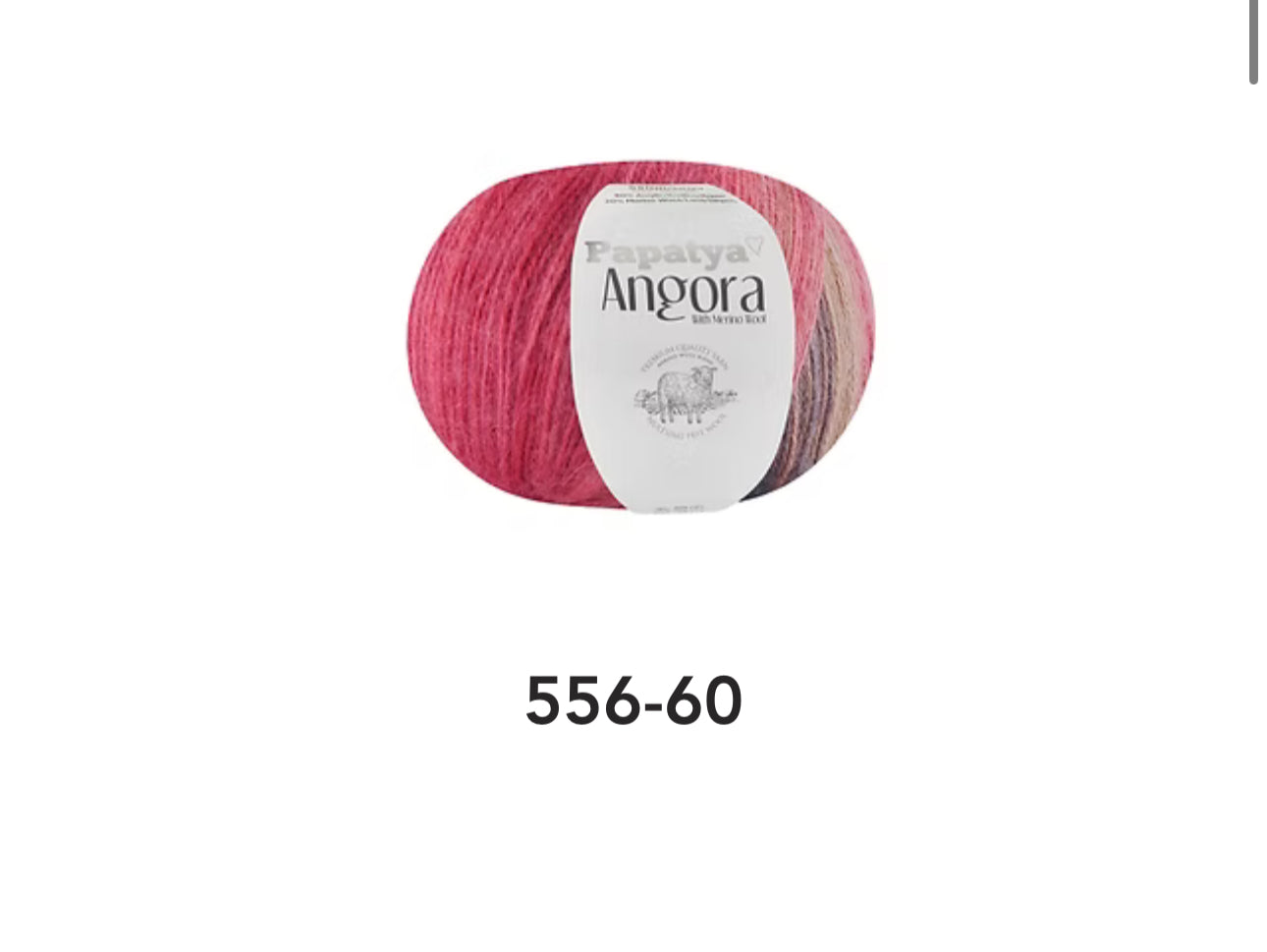 Angora Merino Quality Wool 100G