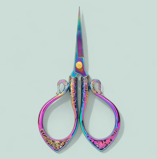 Holographic Scissors for yarn, sewing, embroidery