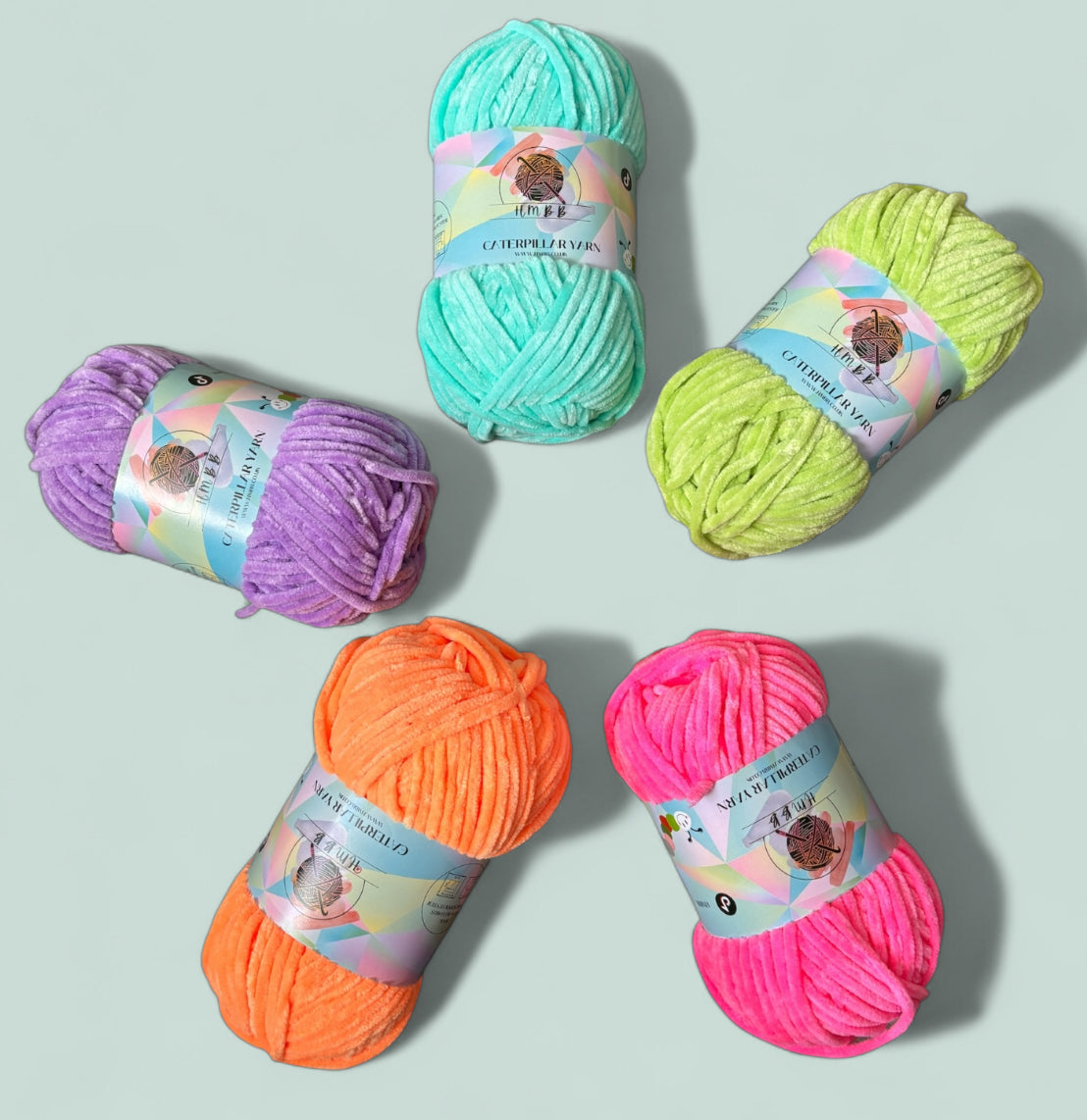 Caterpillar Chenille Yarn 100G