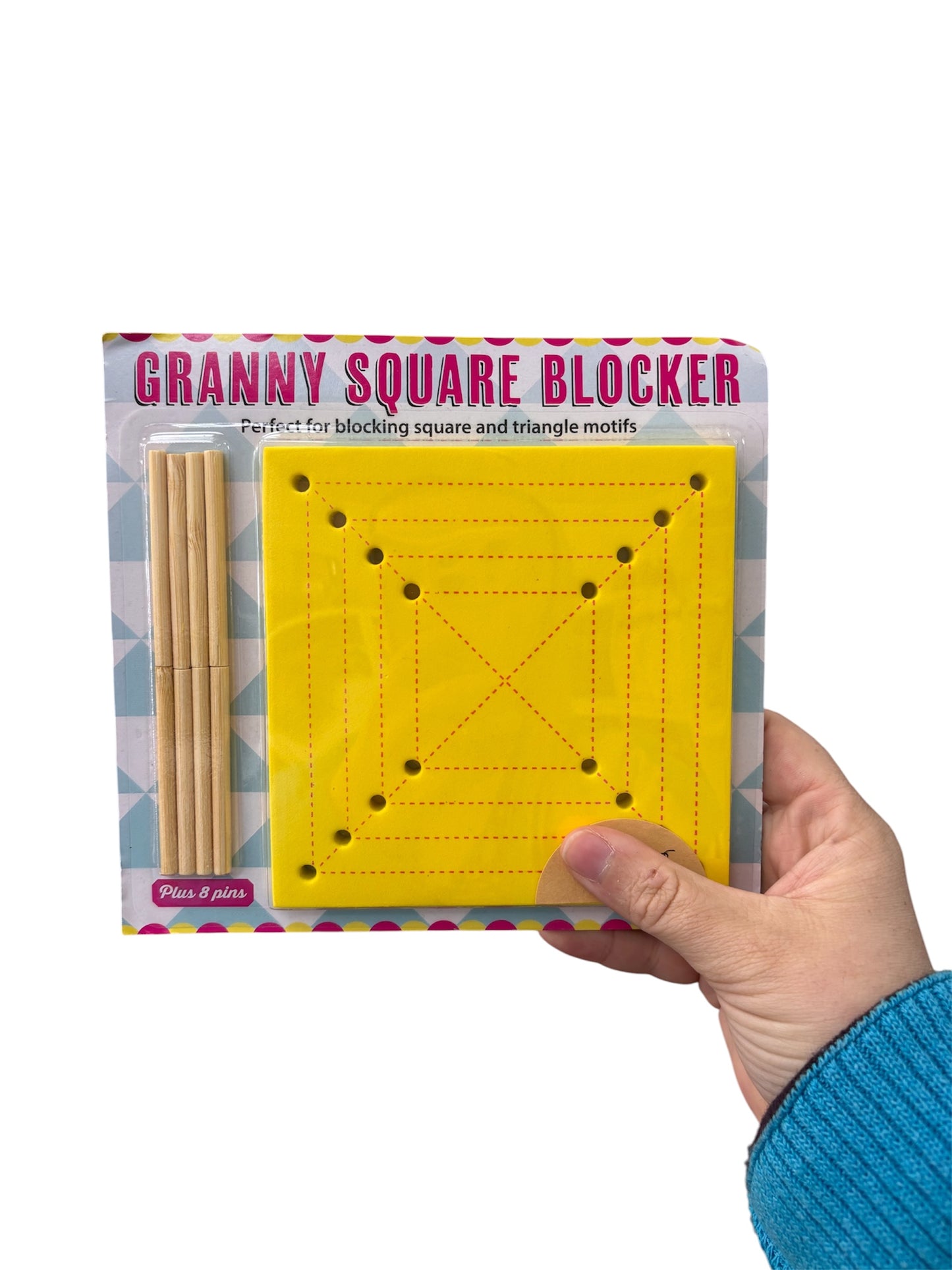 Granny square blocking board
