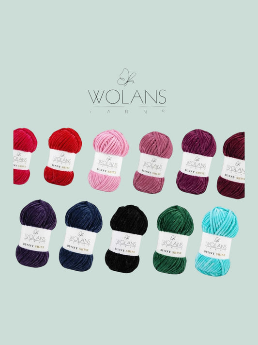 Wolans Bunny Shine Chenille Yarn 100G