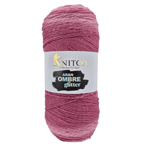 Aran Ombre Glitter 200G KnitCo