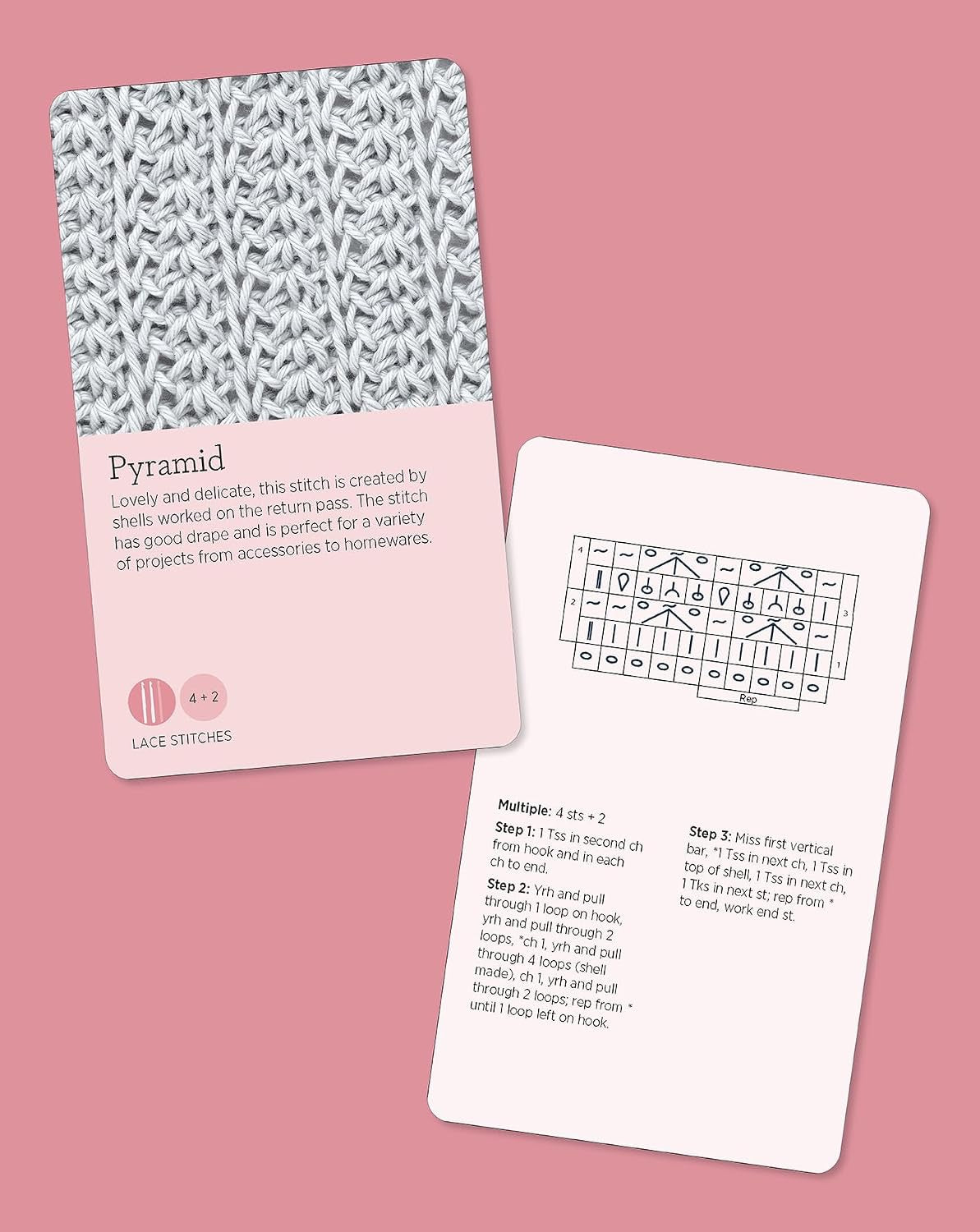 Tunisian Crochet Stitch Card Deck