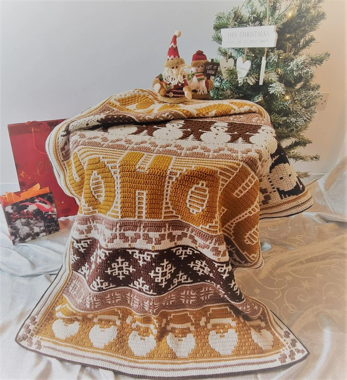 HoHoHo Blanket- Rosina Plane- Yarn Pack