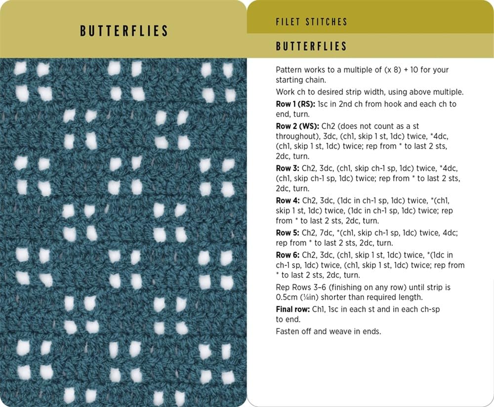 Crochet Stitches Card Deck