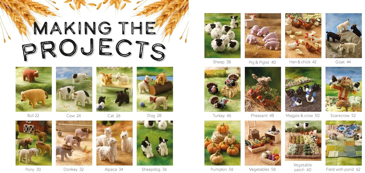 Knit a Mini Farmyard Hardback Book