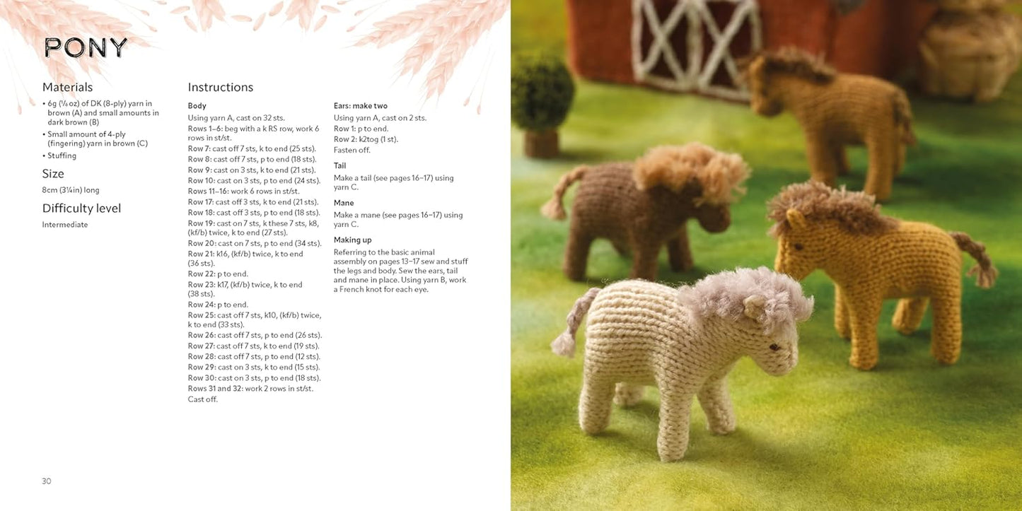 Knit a Mini Farmyard Hardback Book