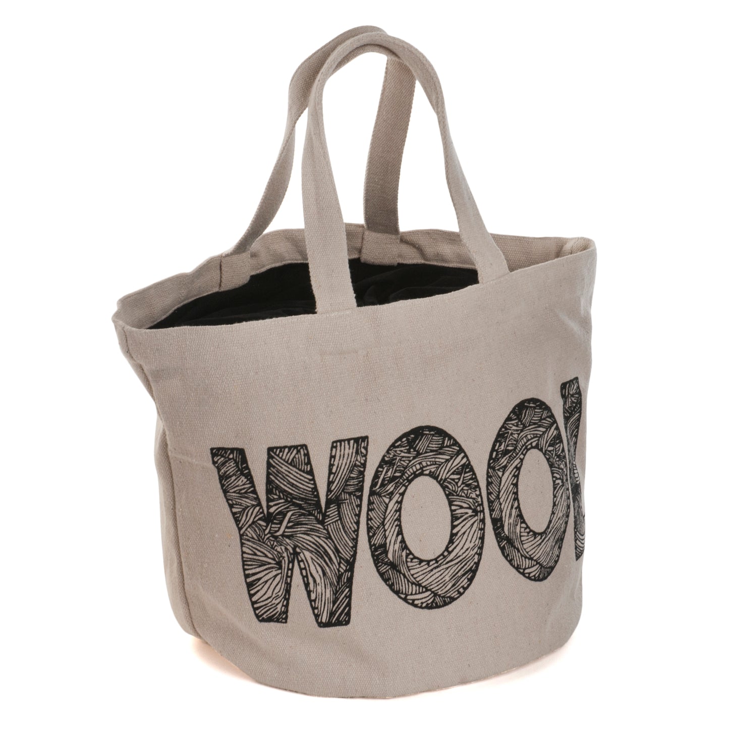 Drawstring WOOL XL Bucket Bag