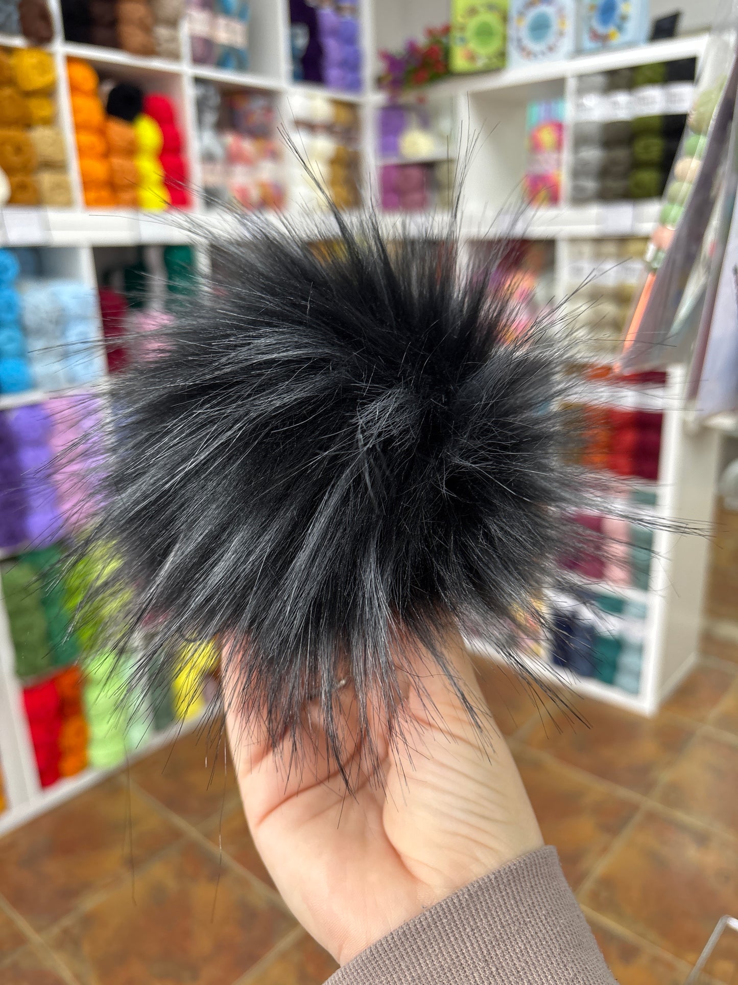 MARDI GRAS - FAUX FUR POMPOM!