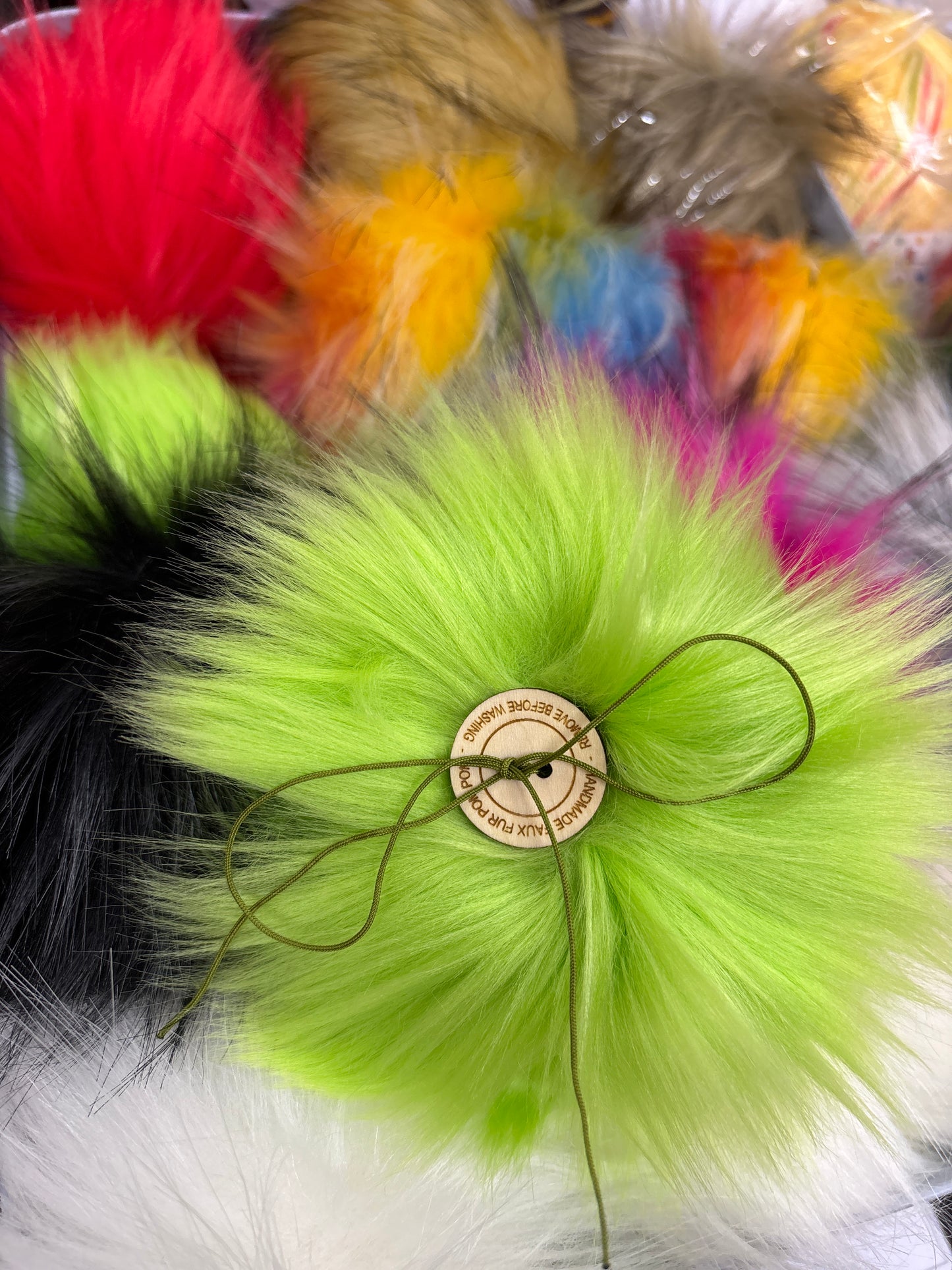 MARDI GRAS - FAUX FUR POMPOM!