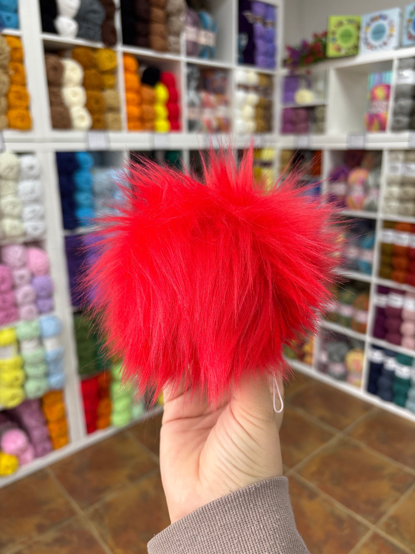MARDI GRAS - FAUX FUR POMPOM!