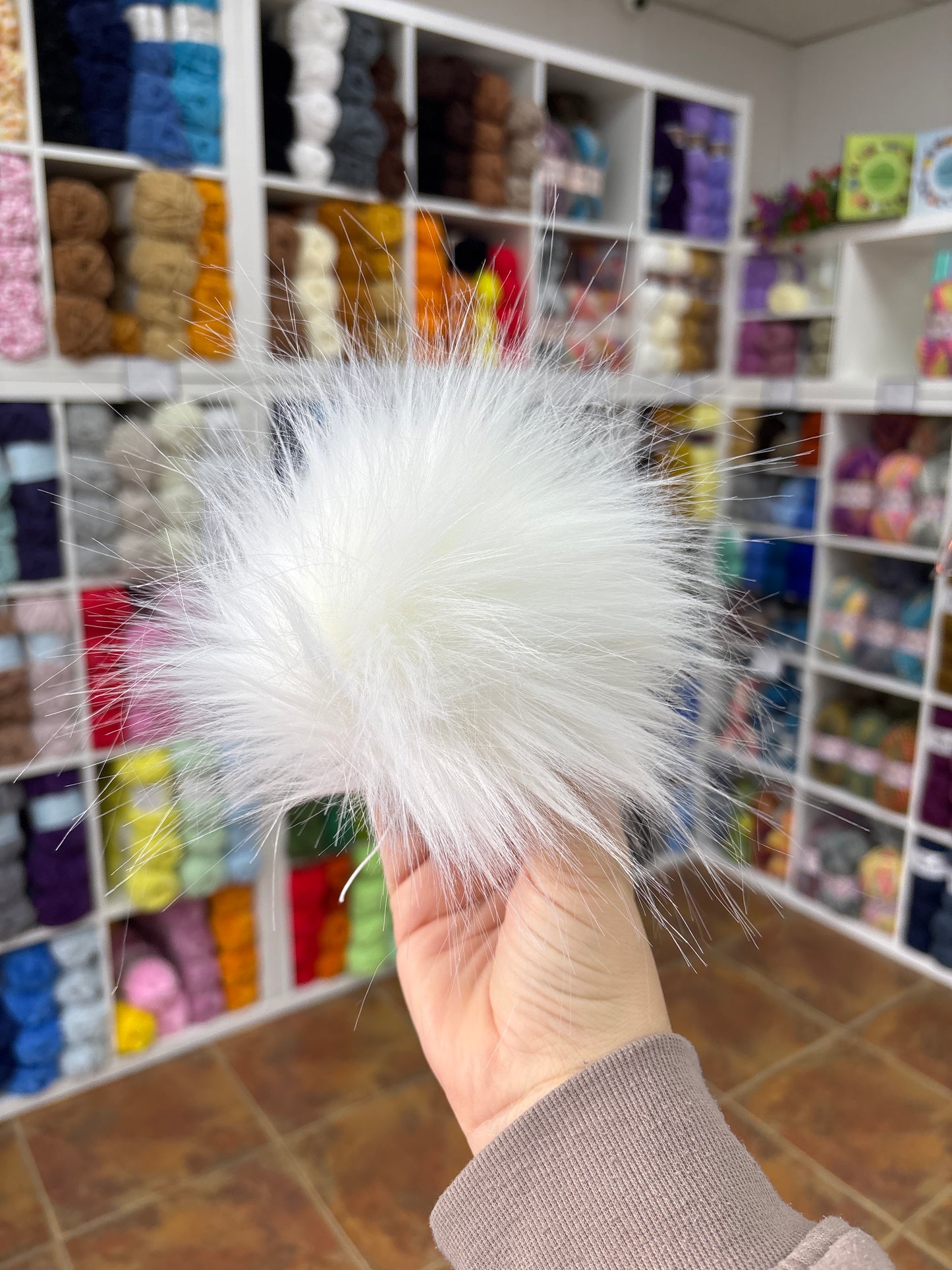 MARDI GRAS - FAUX FUR POMPOM!