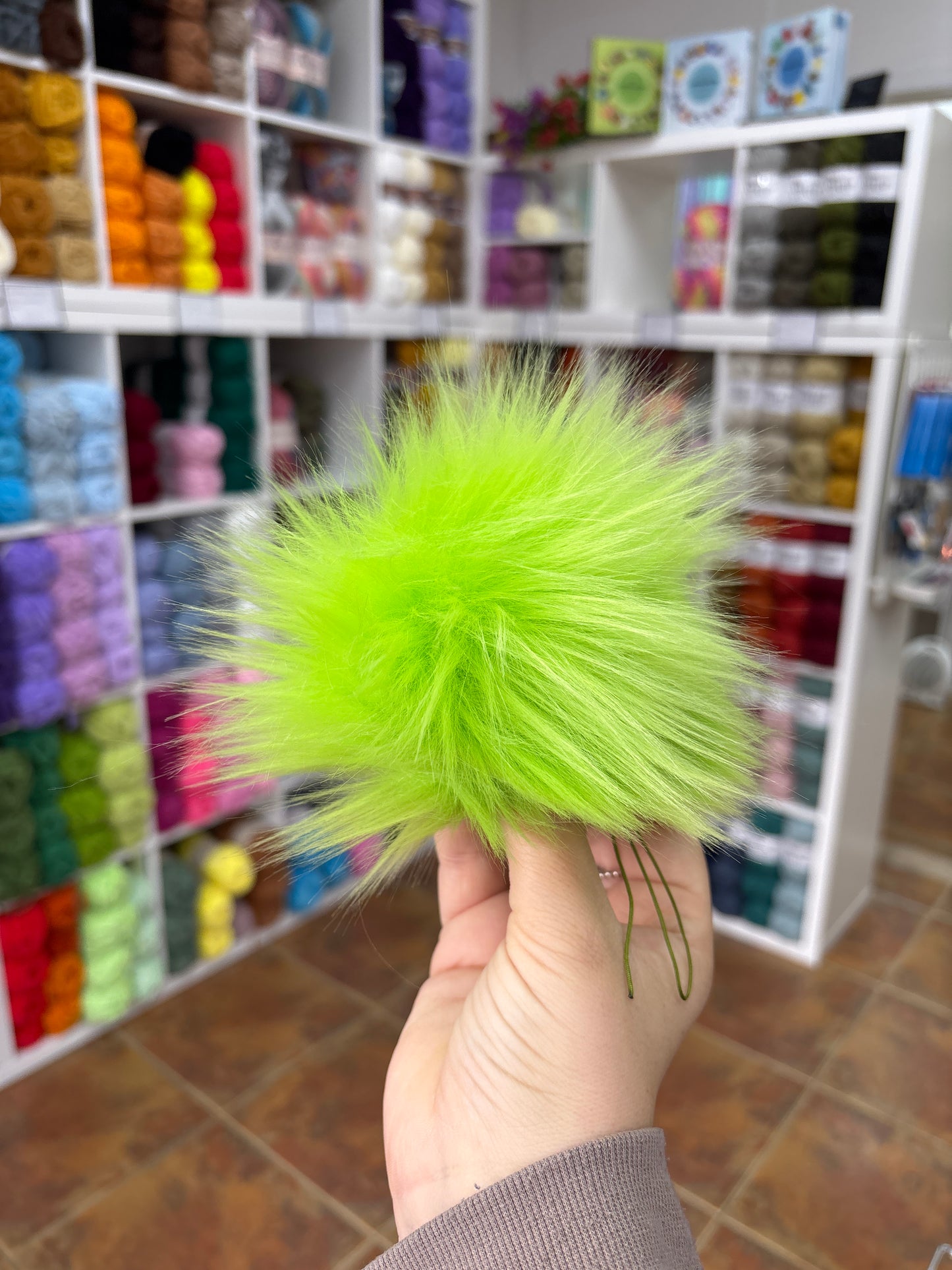 MARDI GRAS - FAUX FUR POMPOM!