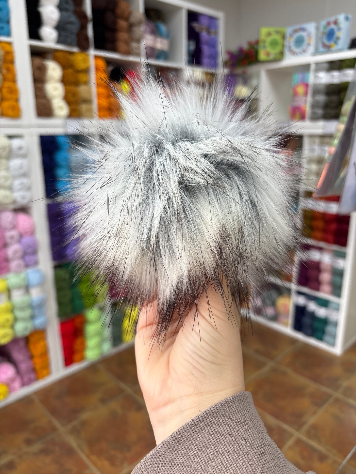 MARDI GRAS - FAUX FUR POMPOM!