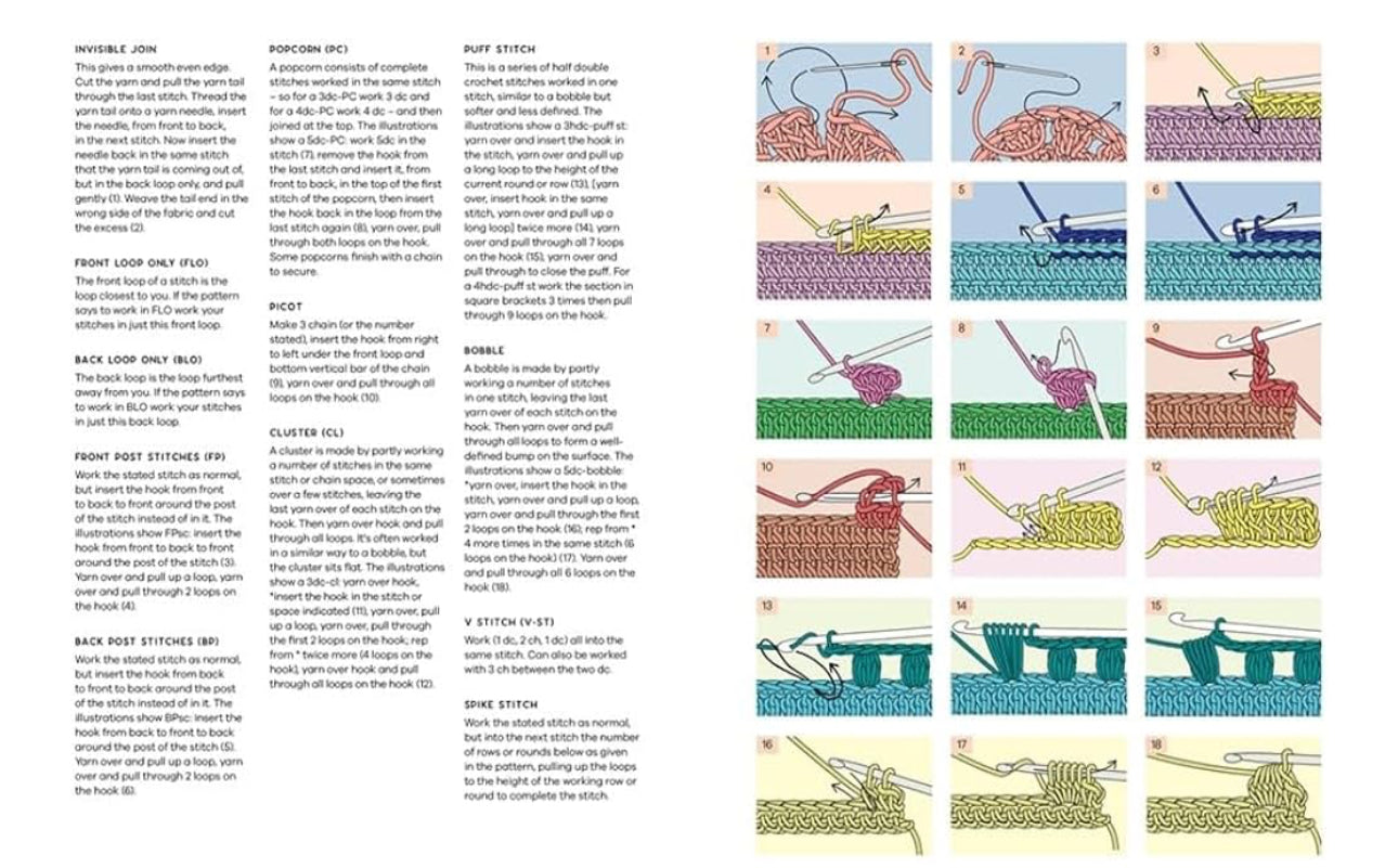 Crochet Flower Squares & Motif Book