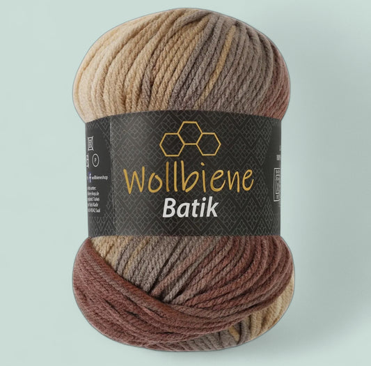 Wollbiene Batik Aran 100G