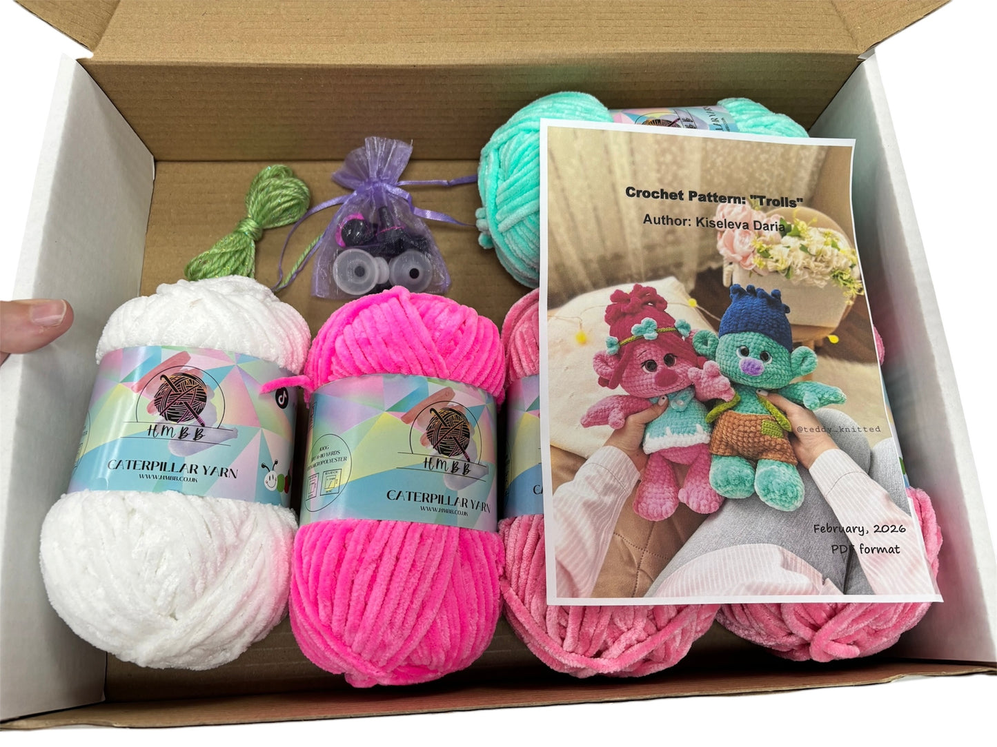 Poppy Troll Kit (excludes stuffing)