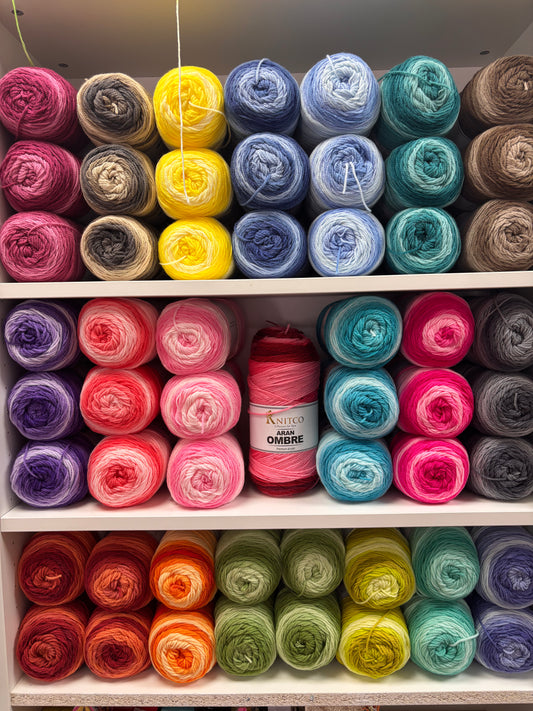 KnitCo Aran Ombré (PACK OF 5= 1kg)
