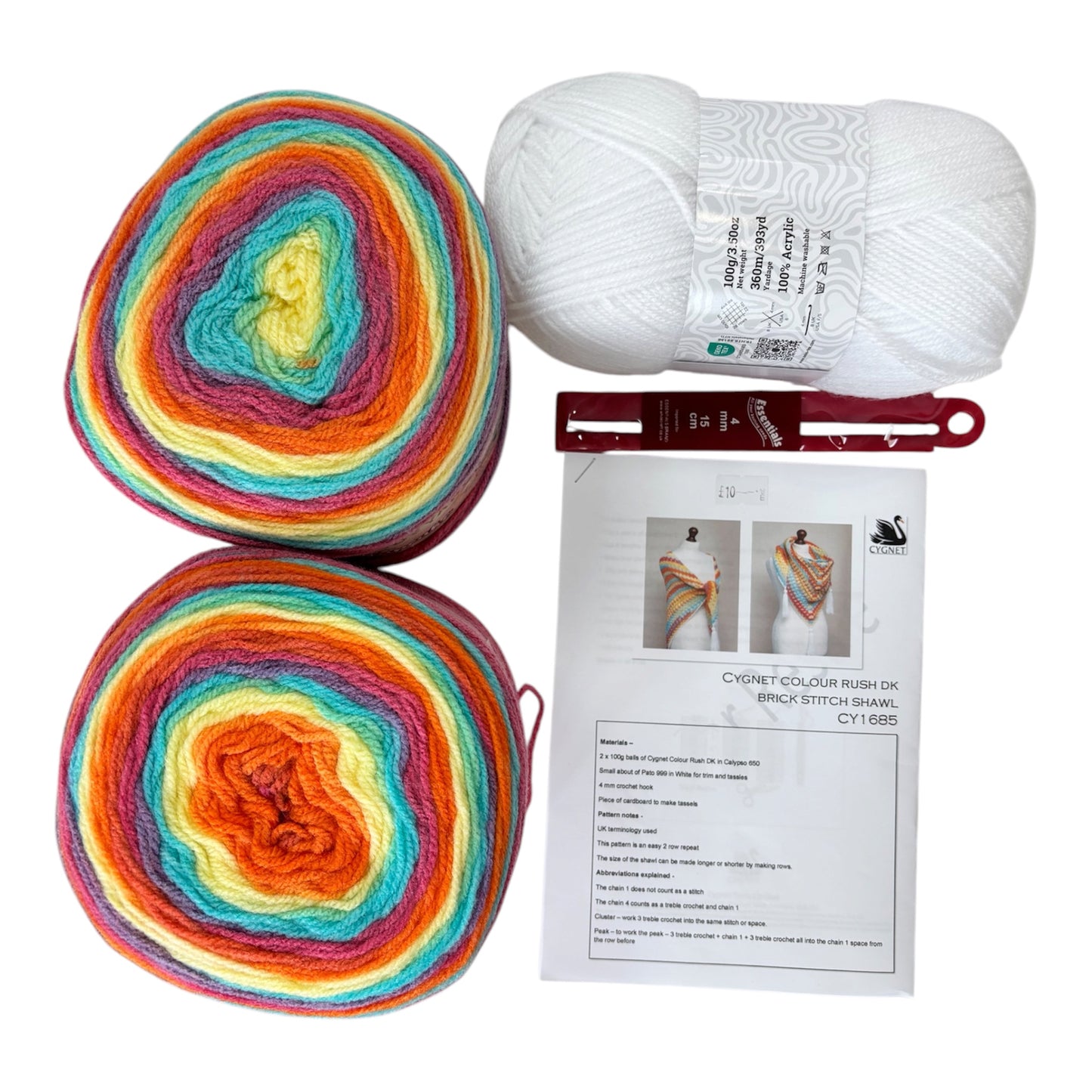 Crochet Kit: Brick Stitch Shawl