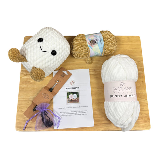 JUMBO Marshmallow Crochet Kit- By CroJo