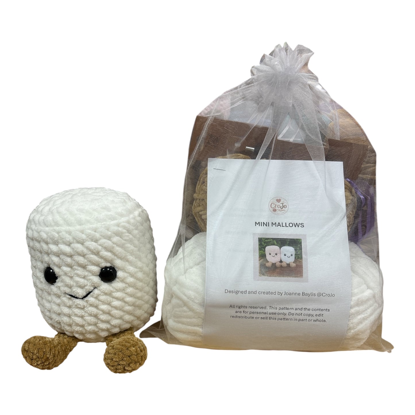 JUMBO Marshmallow Crochet Kit- By CroJo