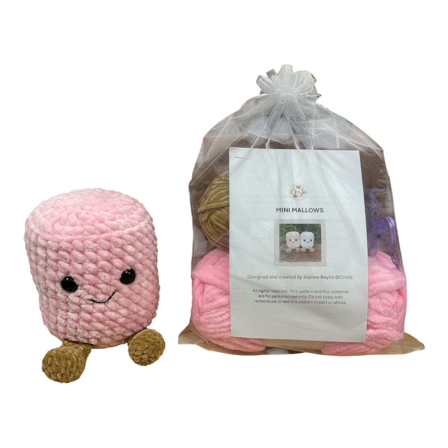 JUMBO Marshmallow Crochet Kit- By CroJo
