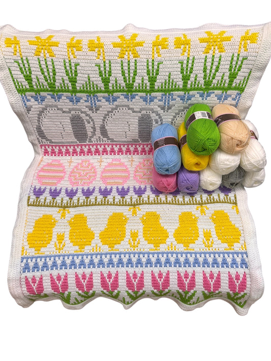 Easter Mosaic Blanket Yarn Bundle