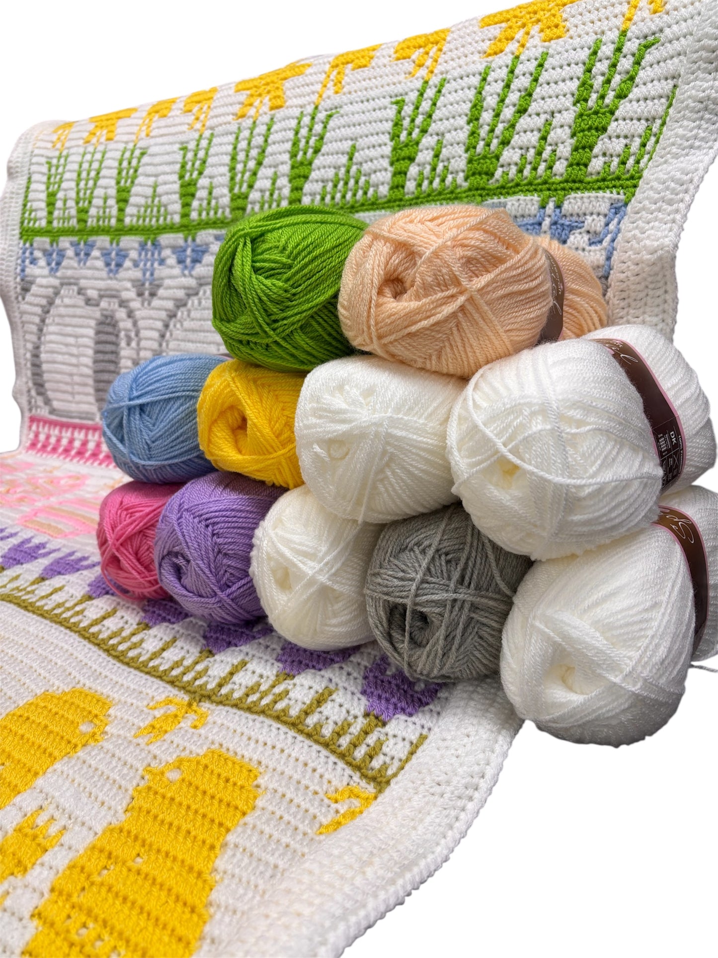Easter Mosaic Blanket Yarn Bundle