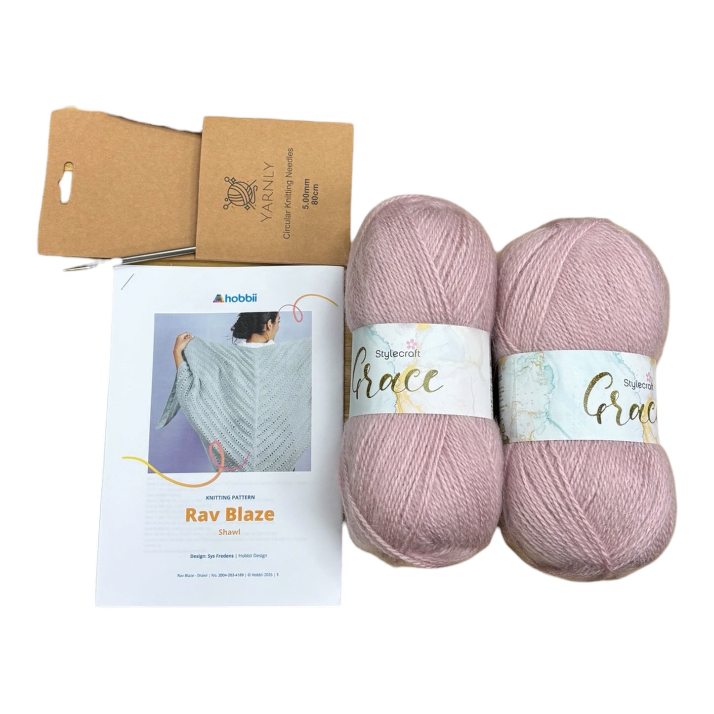 Fav Blaze Knitted Shawl Kit