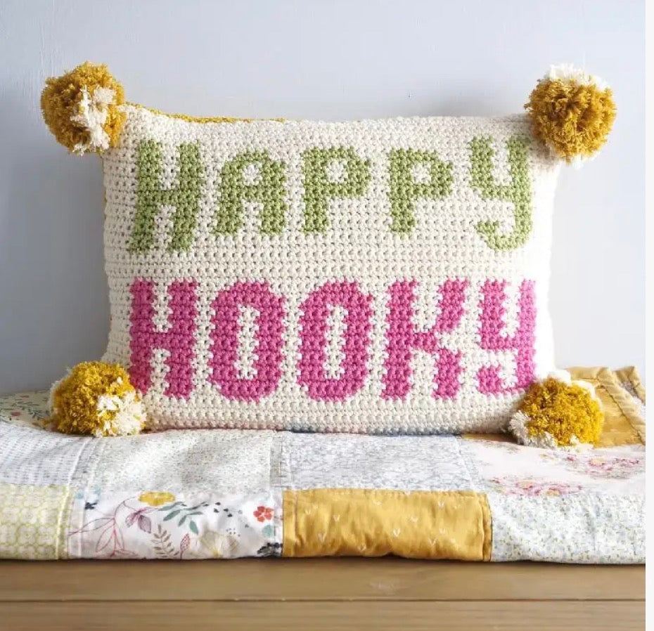 The Happy Hooky Cushion- Crochet Kit