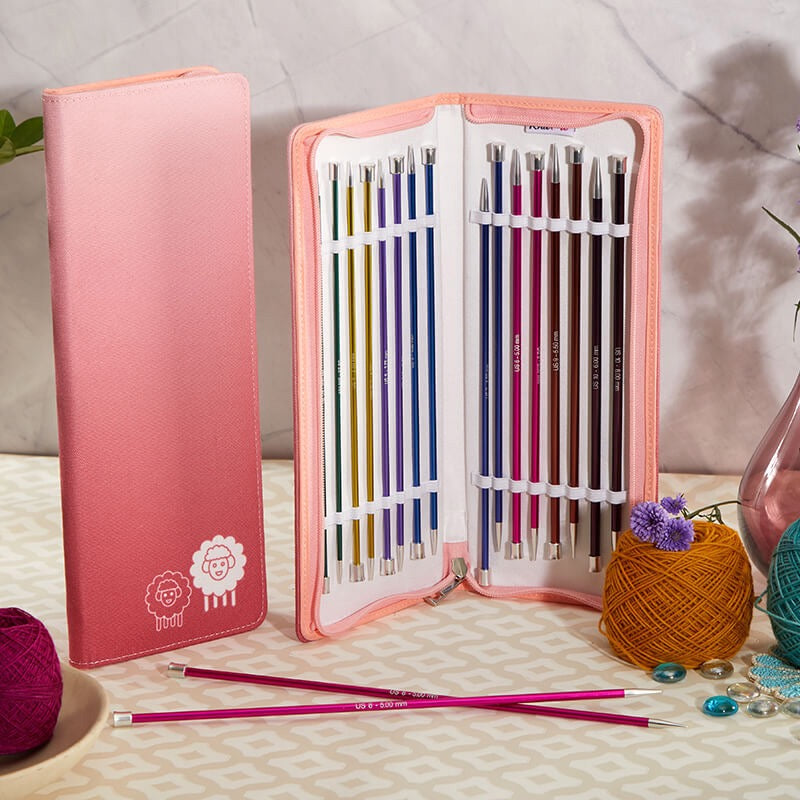 KnitPro: Knitting Pins: Single-Ended: Zing: Deluxe Set: 25cm