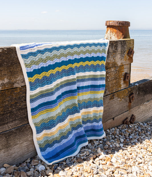Whitstable Bay Blanket- Knit Yarn Pack & Digital Pattern