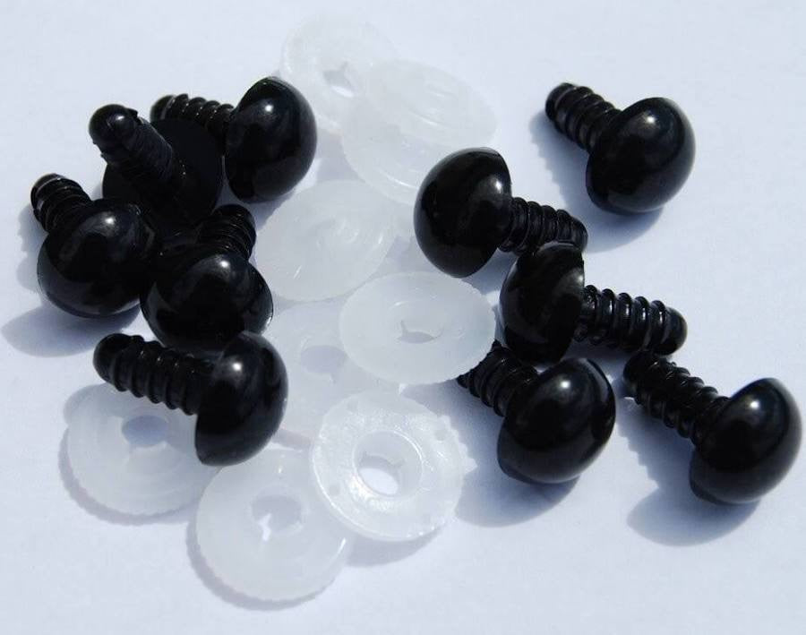 Black Safety Eyes UKCA (PACK OF 10)
