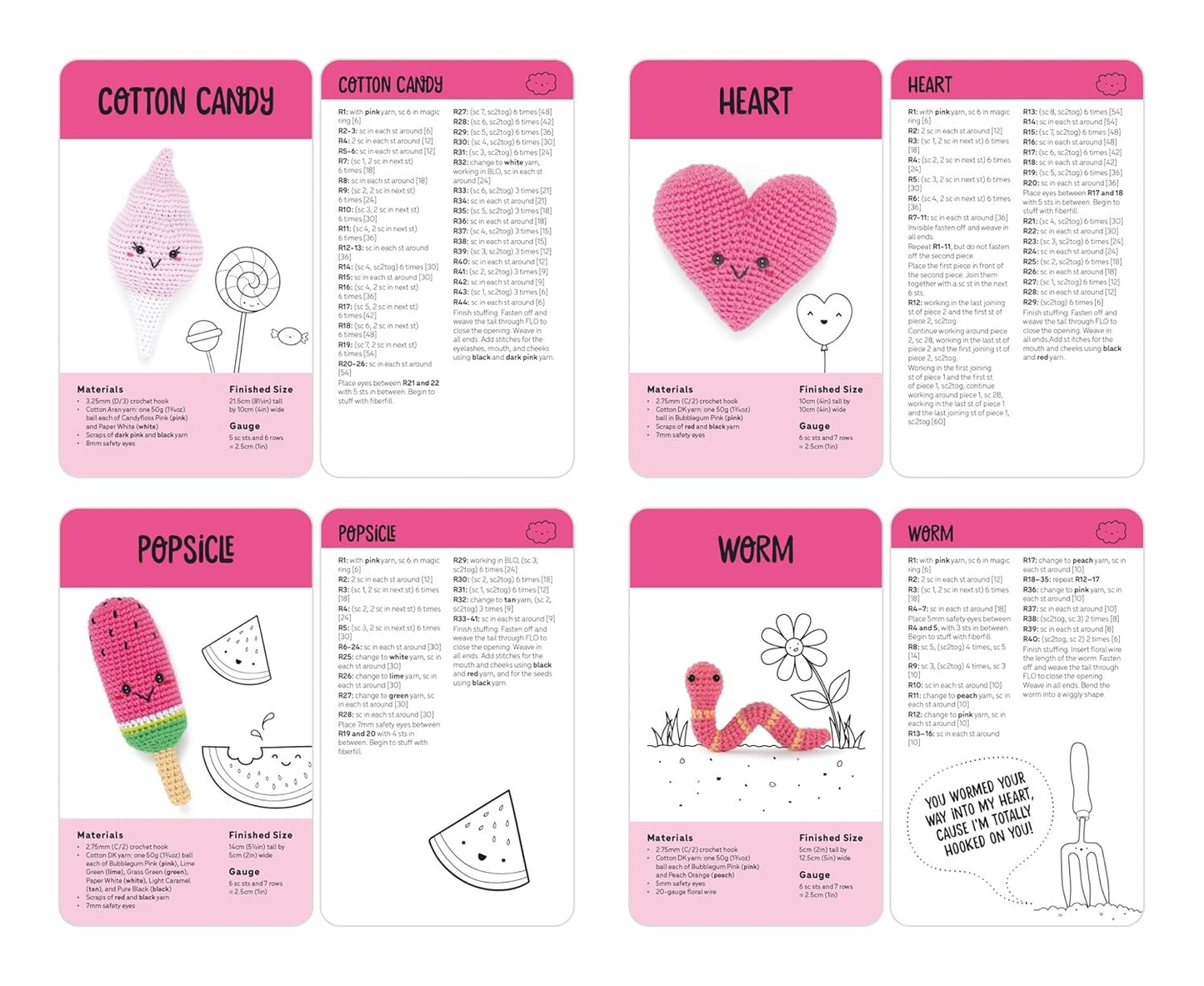 Kawaii Crochet Card Deck: 50 super cute amigurumi patterns to make on the move!