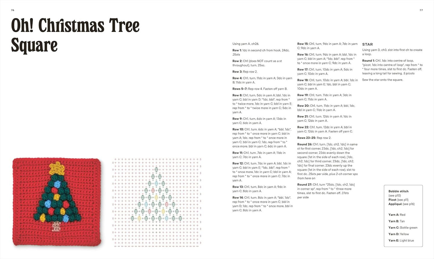 The Festive Granny Square Book: 50 Seasonal Designs to Crochet