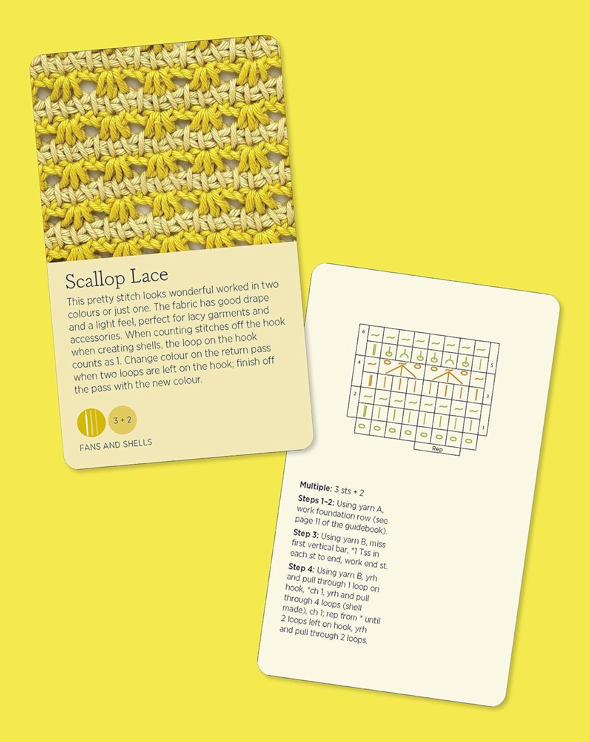 Tunisian Crochet Stitch Card Deck