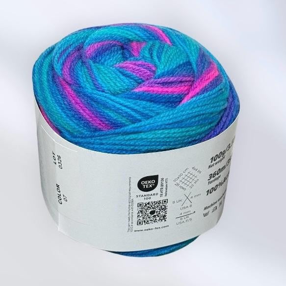 Knitco Fruit Salad DK 1x 100G 100% acrylic dk knitting crochet yarn