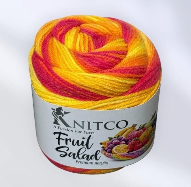 Knitco Fruit Salad DK 1x 100G 100% acrylic dk knitting crochet yarn