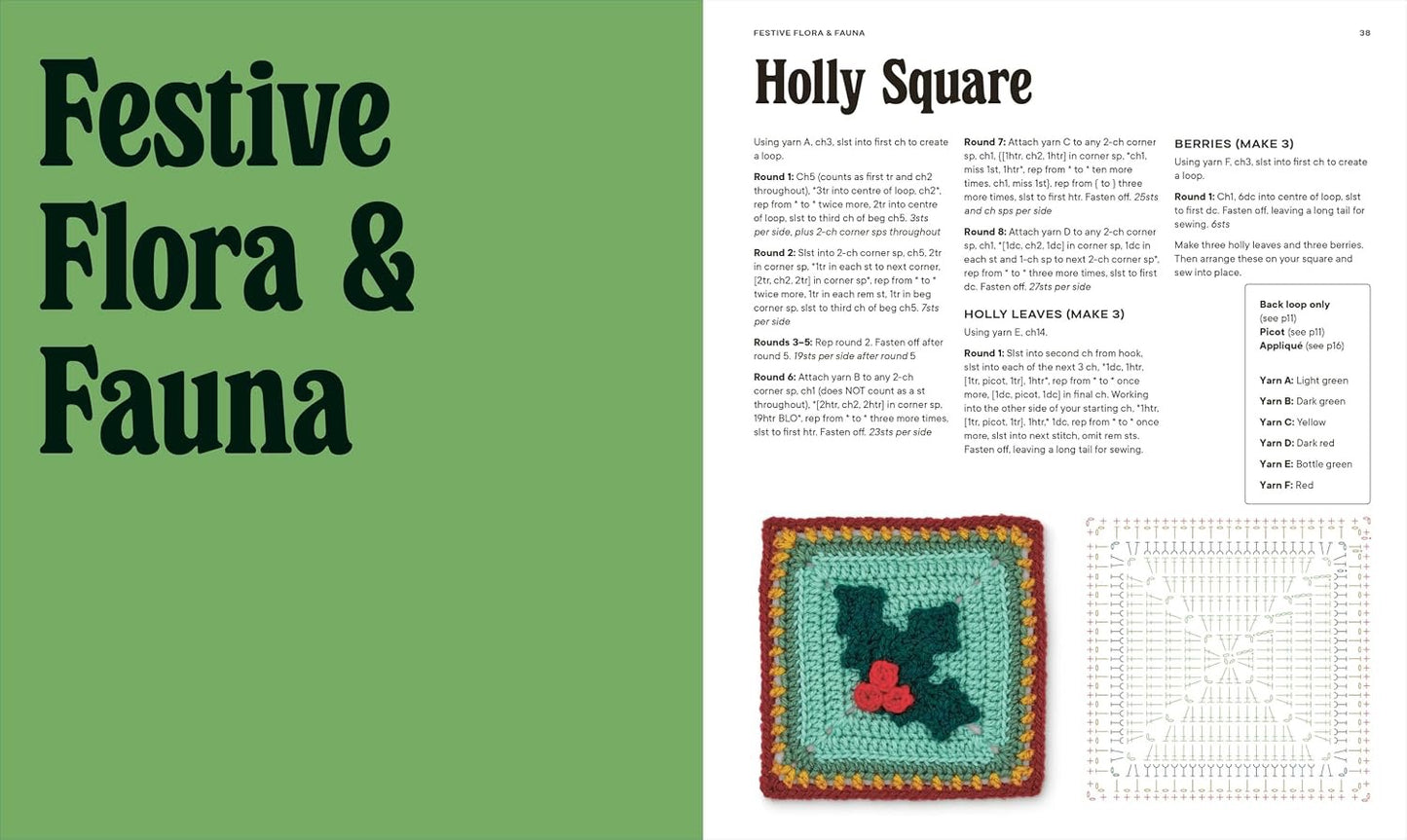 The Festive Granny Square Book: 50 Seasonal Designs to Crochet
