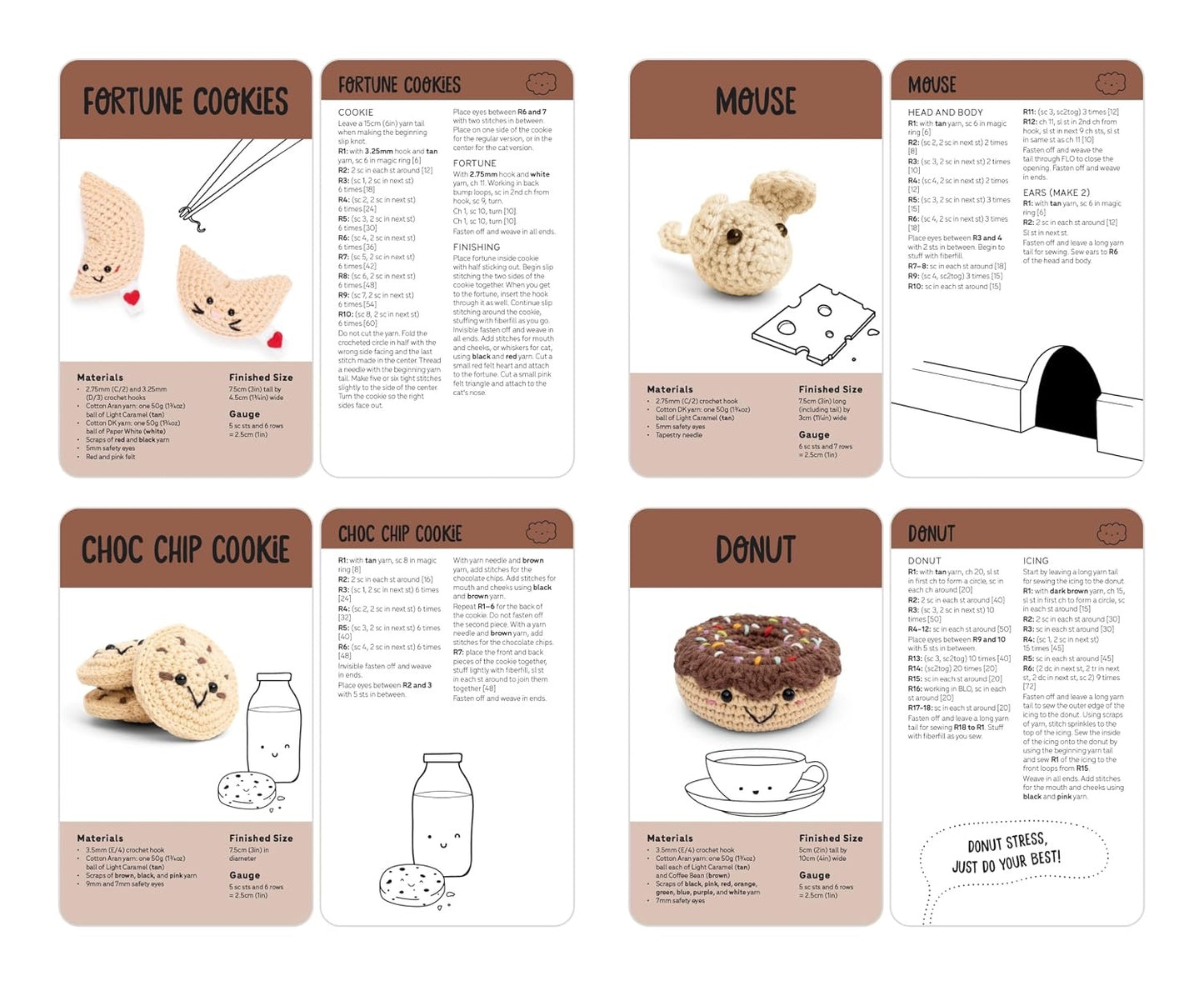 Kawaii Crochet Card Deck: 50 super cute amigurumi patterns to make on the move!
