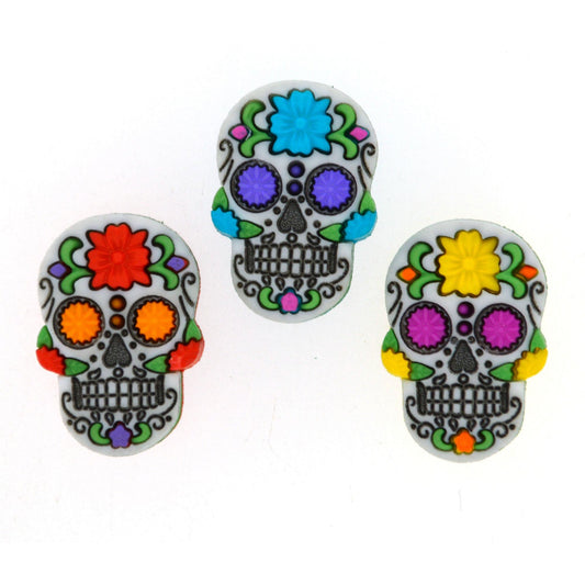 Buttons - Sugar Skulls