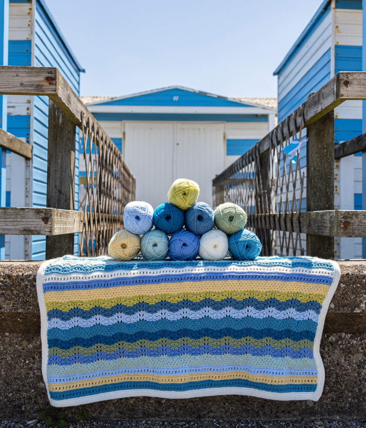 Whitstable Bay Blanket- Knit Yarn Pack & Digital Pattern